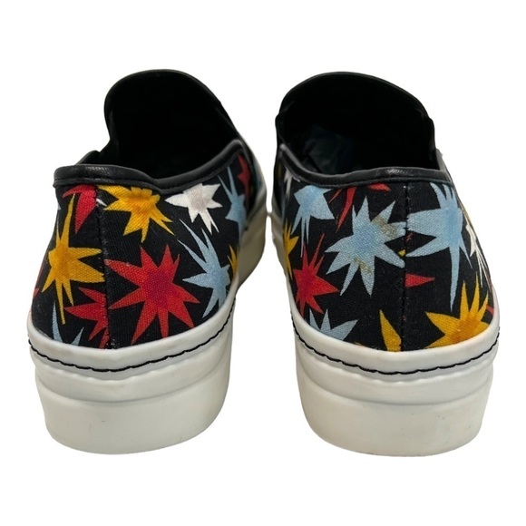 Alice + Olivia Sasha Star Print Canvas Platform Slip On Sneakers Women’s 39.5 - Picture 5 of 11